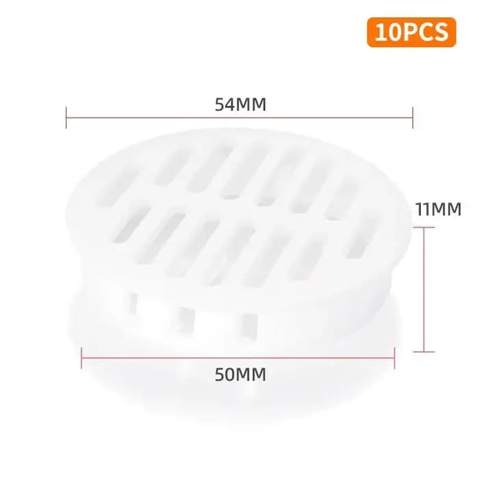 Grille de ventilation rectangulaire en maille respirante en plastique