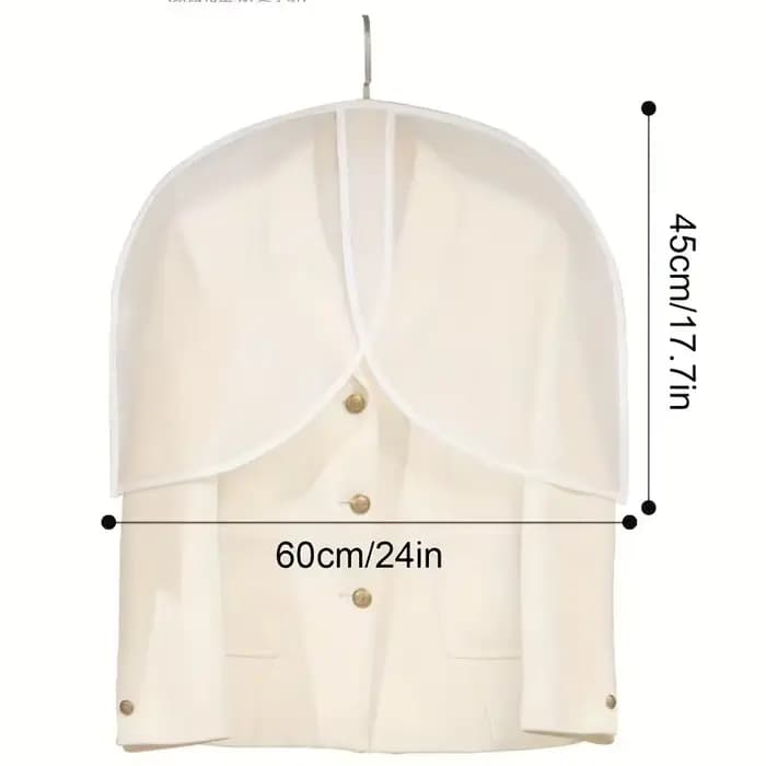 Housse de protection transparente imperméable pour vêtements, sac de rangement pour costumes et mant