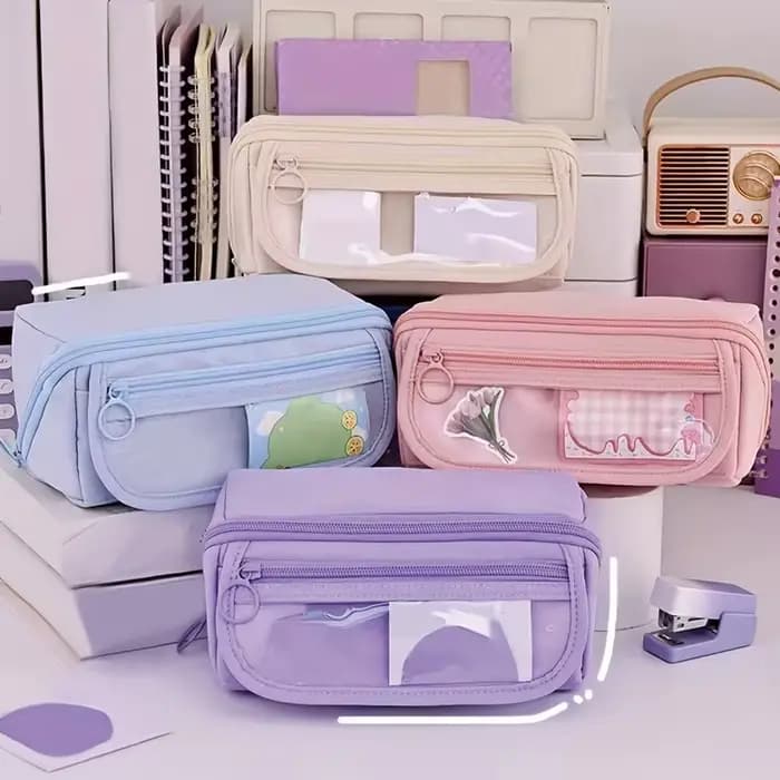 Organisateur de trousse à crayons de grande capacité – Rangement de bureau multi-compartiments pour fournitures