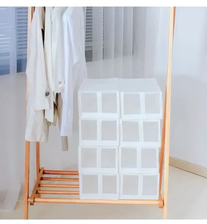 Boîte de rangement en tissu pour baskets