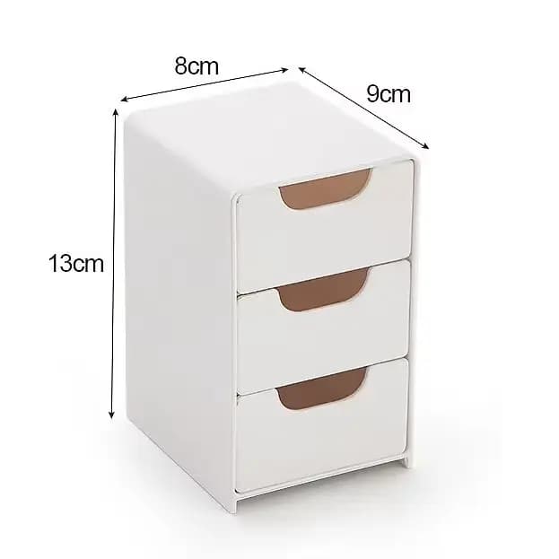 Organisateur de bureau à 3 niveaux avec tiroirs