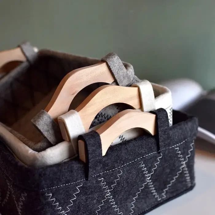 Nouveau panier de rangement en feutre grande capacité