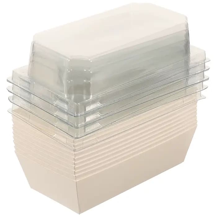 Boîte à biscuits avec couvercle transparent robuste, 20 pièces, boîte de rangement compacte pour gât