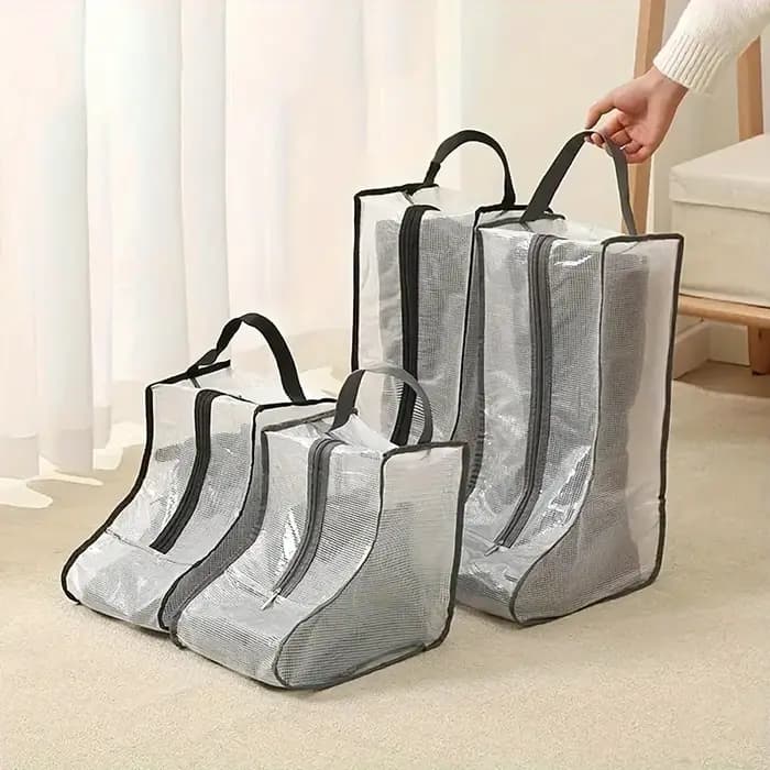 Sac de rangement pour bottes, organisateur de chaussures portable, sac de protection imperméable et anti-poussière pour les fournitures de voyage et domestiques