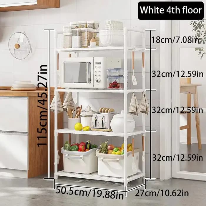 Étagères de rangement multi-étages pour la cuisine