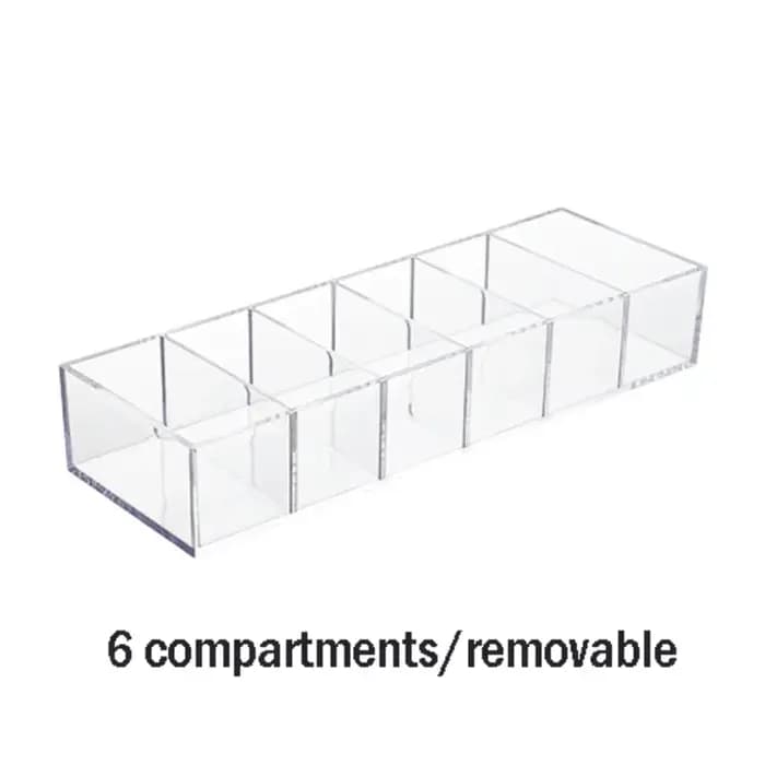 Boîte de rangement en acrylique transparent pour maquillage et cosmétiques