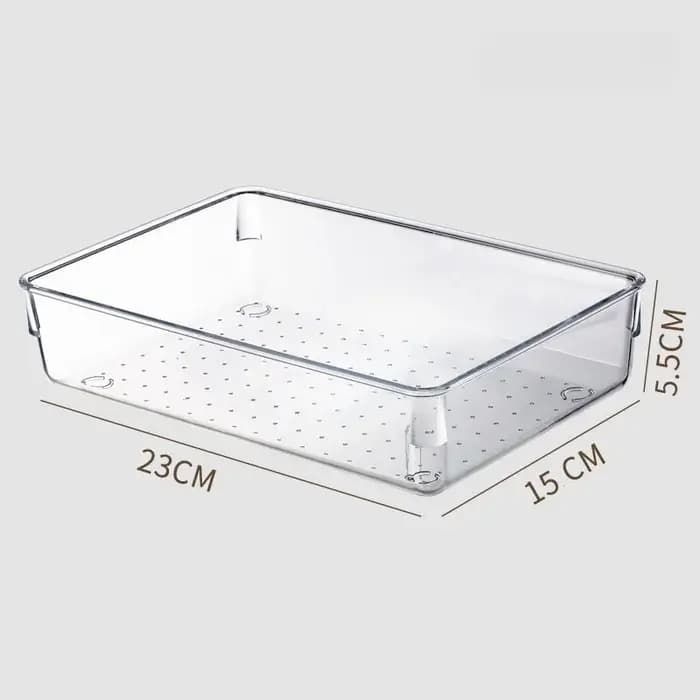 Organisateurs de tiroirs en plastique transparent