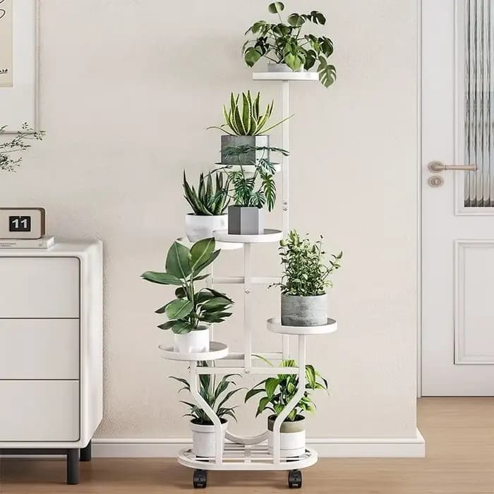 Support pour plantes, support pour fleurs, organisateur de pots de fleurs, fer à 9 couches, étagère