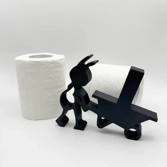 Porte-mouchoirs en forme d'animal mignon et simple - Porte-rouleau de papier minimaliste et pratique
