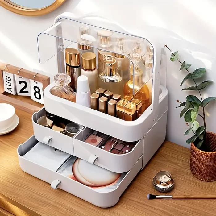 Organisateur de comptoir de cosmétiques pour commode
