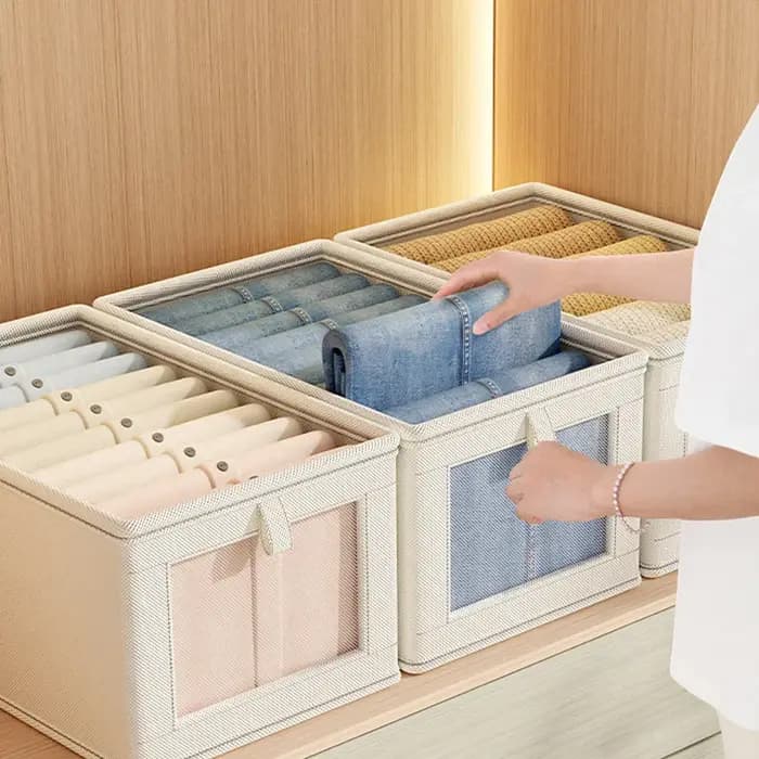Boîte de rangement pliable pour vêtements