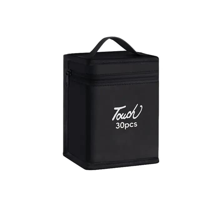 Sac de rangement pour stylos marqueurs de couleur noire