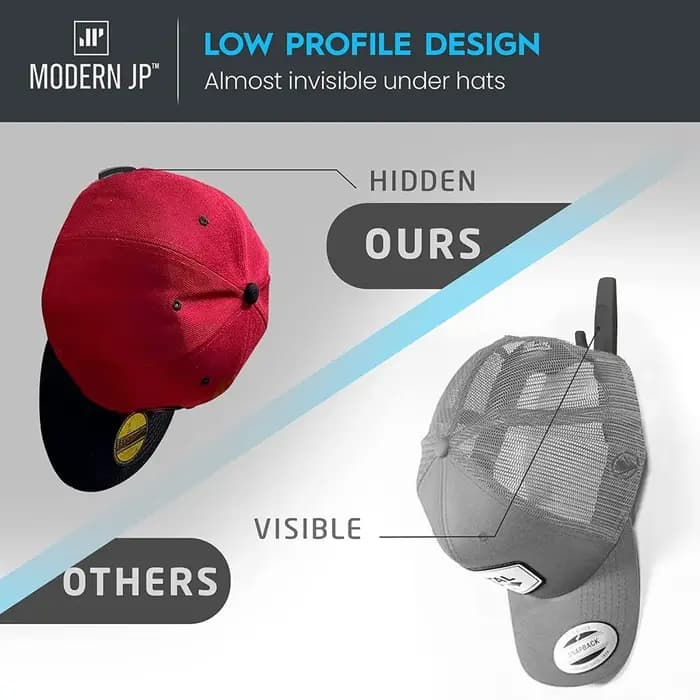 10 pièces porte-casquettes nouveau capuchon de Baseball crochet noir conception Simple support de chapeau
