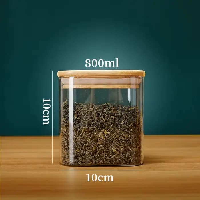 Boîte de stockage en verre hermétique avec couvercles, récipient de stockage des aliments, pot de st