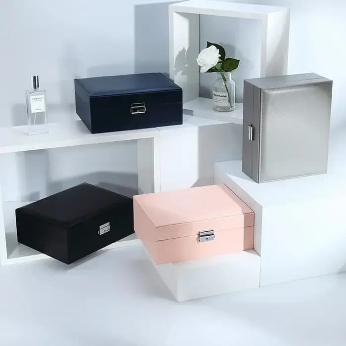 Boîte à bijoux nordique Simple en cuir
