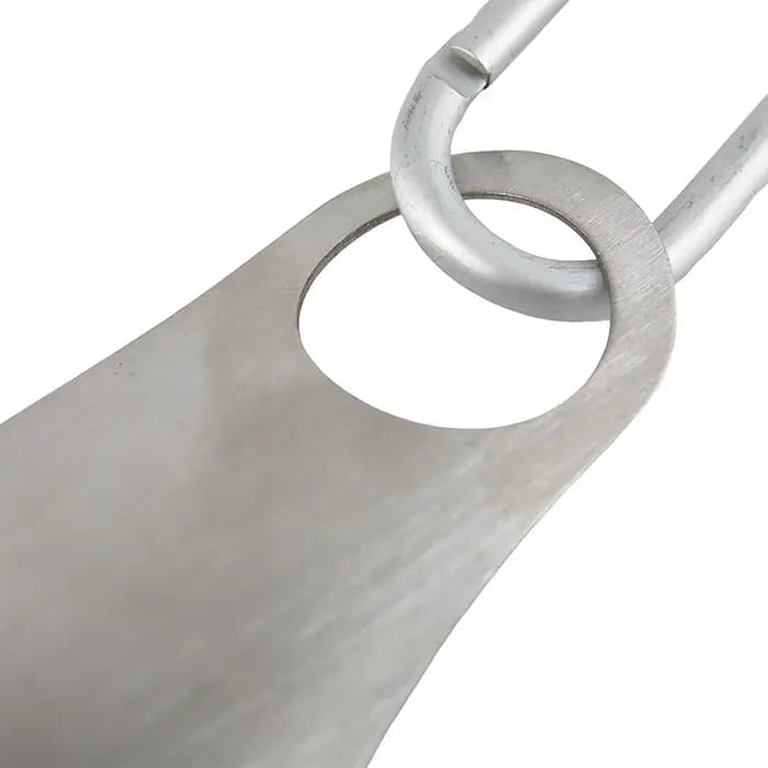 1 pièce Chausse-pied professionnel en acier inoxydable de 7,5 cm avec mousqueton