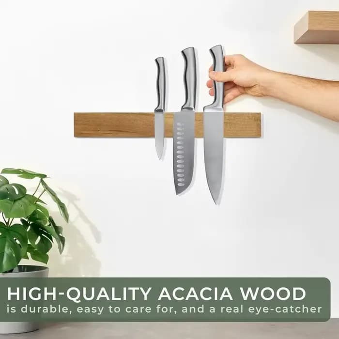 Porte-couteau magnétique pour mur