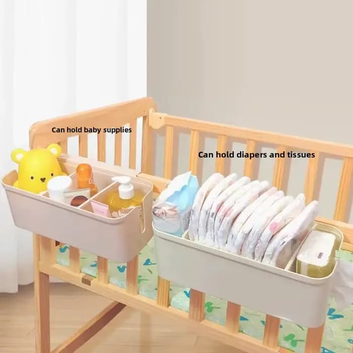 Organisateur multifonctionnel pour lit de bébé