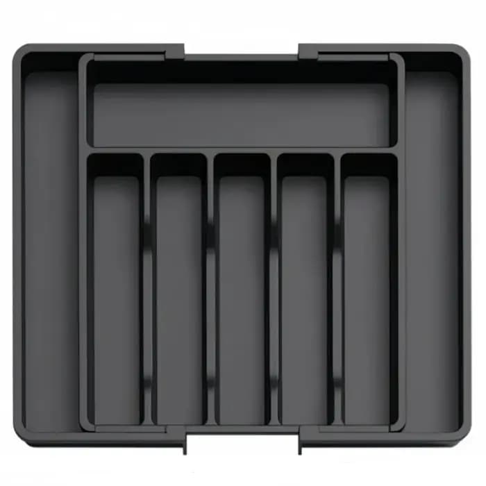 Organisateur de couverts, plateau de rangement réglable pour couverts, cuillère extensible, fourchet