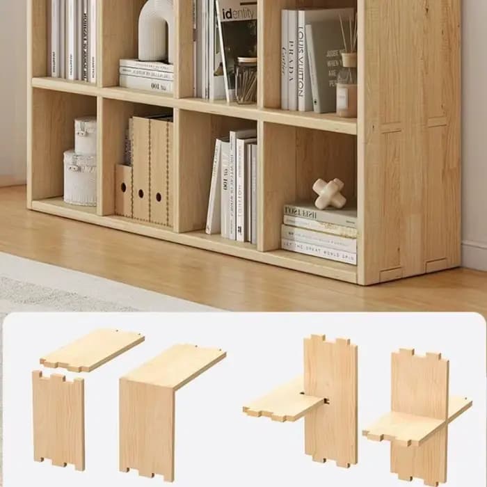 Supports de rangement sur pied en bois massif