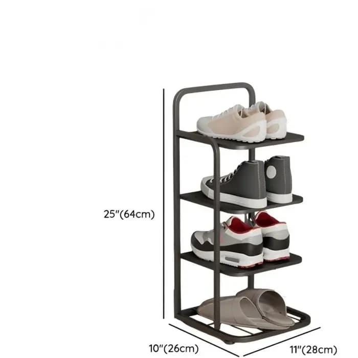 Étagère à chaussures à espace étroit – Organisateur vertical en fer robuste