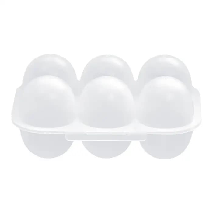 Boîte à œufs transparente réutilisable à 6 compartiments avec distributeur d'œufs, boîte de rangemen