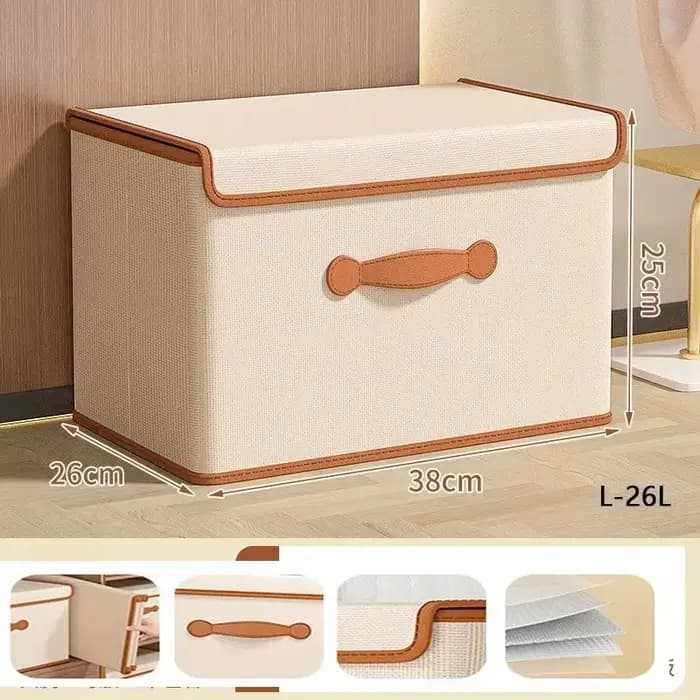 Boîte de rangement pour vêtements avec couvercle
