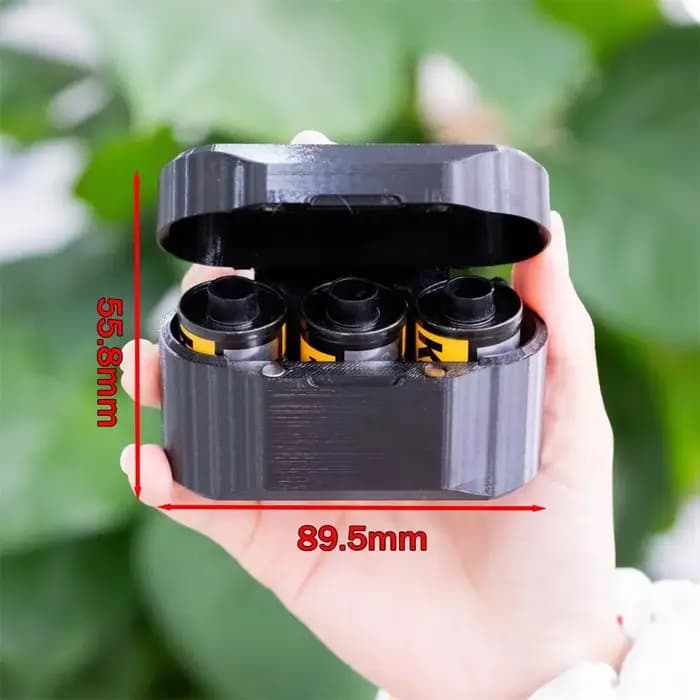 Boîte de rangement intégrée pour films, couvercle rabattable anti-poussière, boîte de voyage pour films 35 mm, boîte de protection légère anti-écrasement pour films