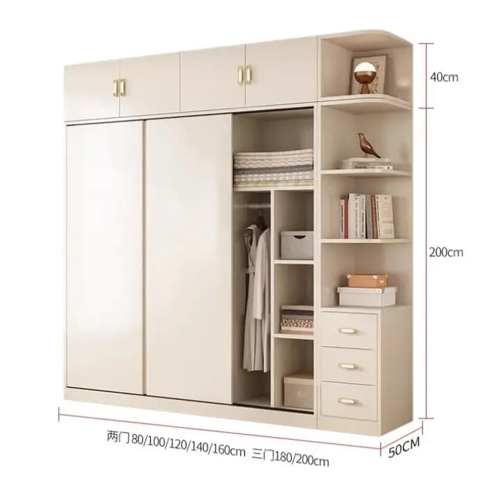 Armoire de luxe anti-poussière sur pied pour adultes