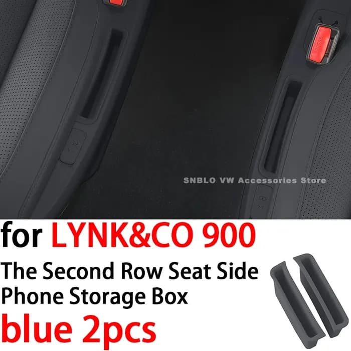 Boîte de rangement pour téléphone latéral du siège de la deuxième rangée