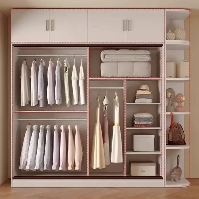 Appartement porte-vêtements armoire de luxe moderne chambre placard