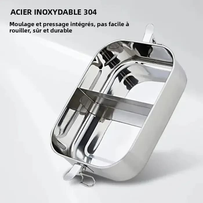 Boîte à lunch en acier inoxydable pour enfants et adultes