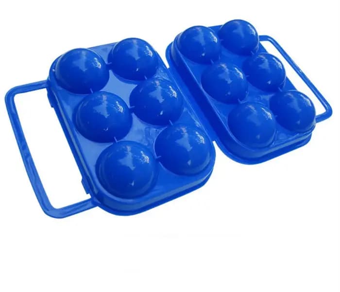 Boîte de rangement d'œufs en plastique PP portable avec couvercle pour pique-nique extérieur et organisation de cuisine moderne taille S ou L