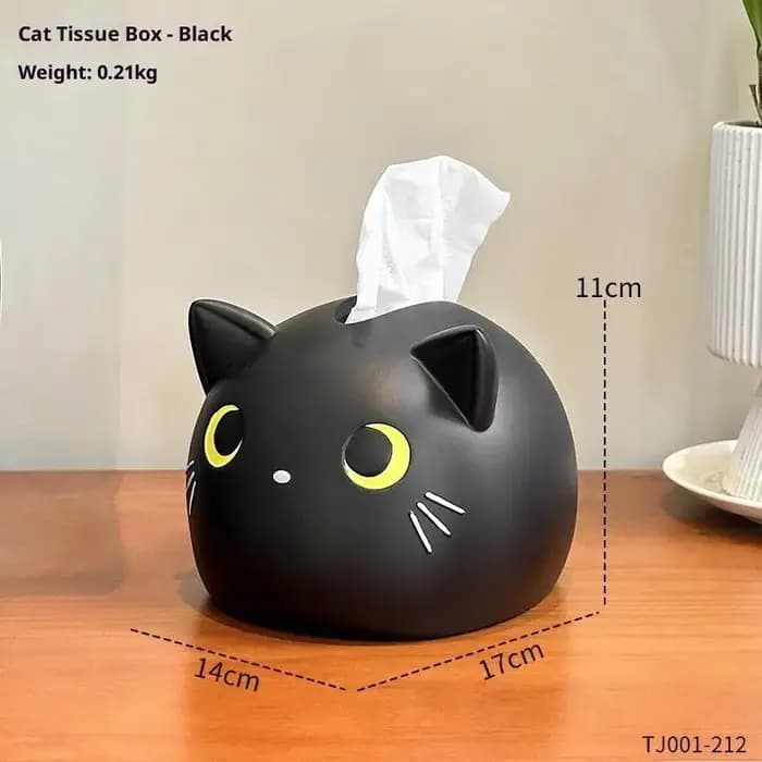 Boîte à mouchoirs en forme de chat mignon