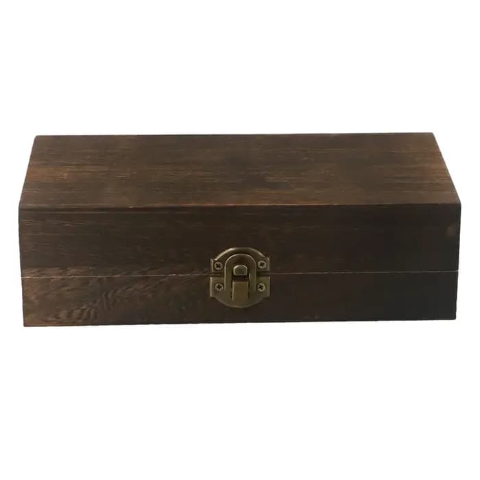 Boîte de rangement de bijoux en bois rétro