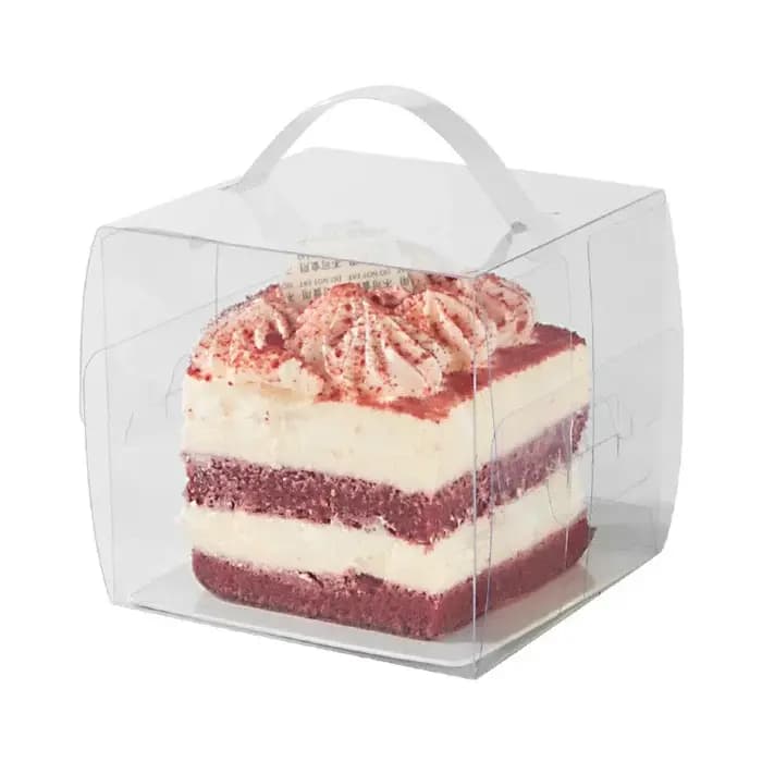 Boîte d'emballage transparente pour pâtisserie