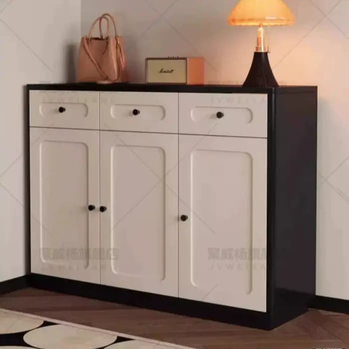 Meuble à chaussures moderne et fin avec tiroirs pour entrée