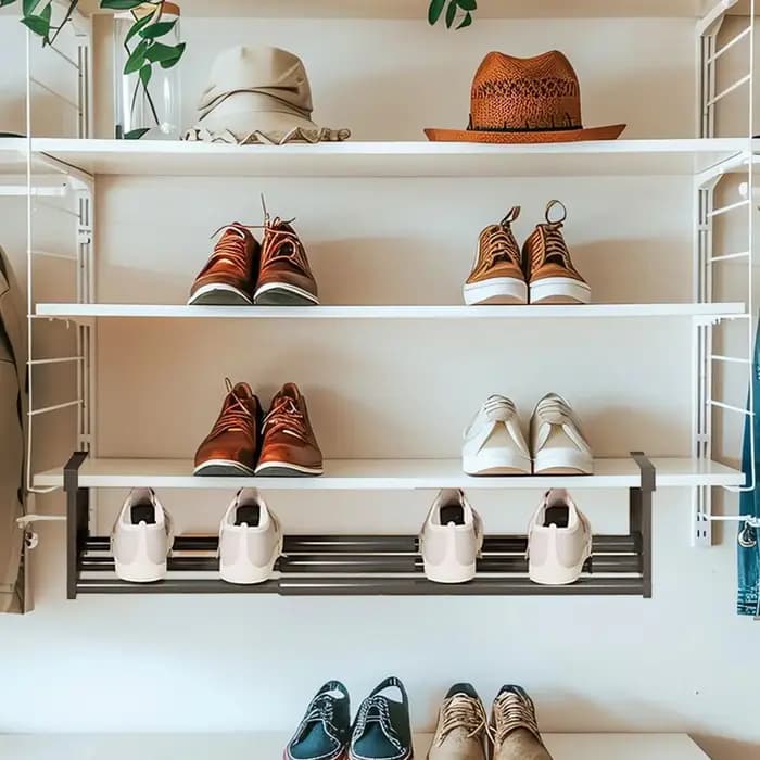Armoire extensible étagère à chaussures organisateur de rangement réglable pour Garage dortoir couloir entrée