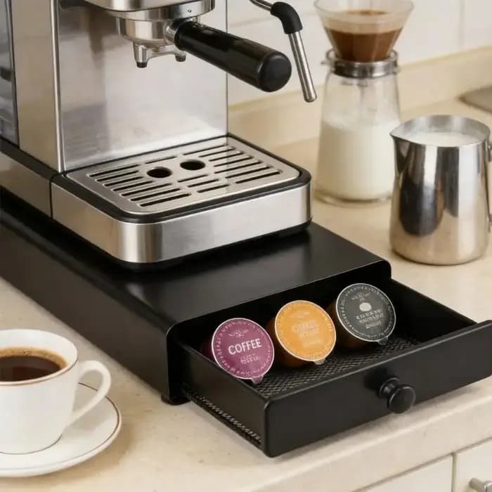 Tiroir rangement pour dosettes café pour 40 Capsules
