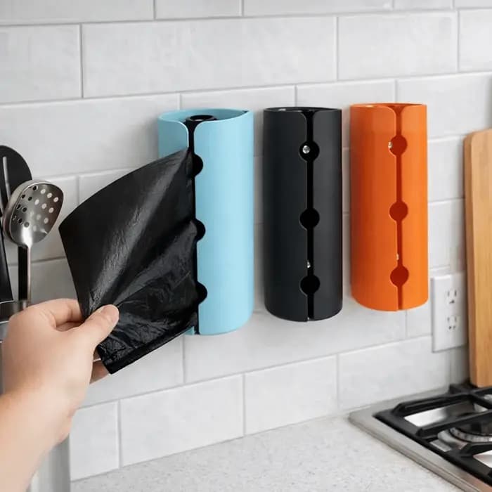 Boîte de rangement pour sacs poubelle en plastique