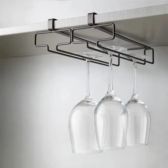 Support de rangement suspendu pour verres à vin rouge