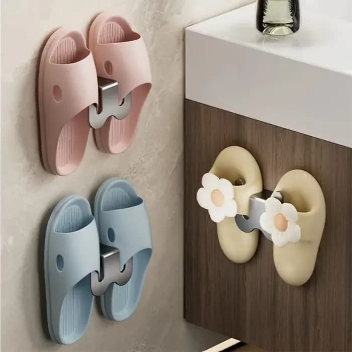 Sans poinçonnage chambre rangement soigné chaussure séchage pantoufles support salle de bain support