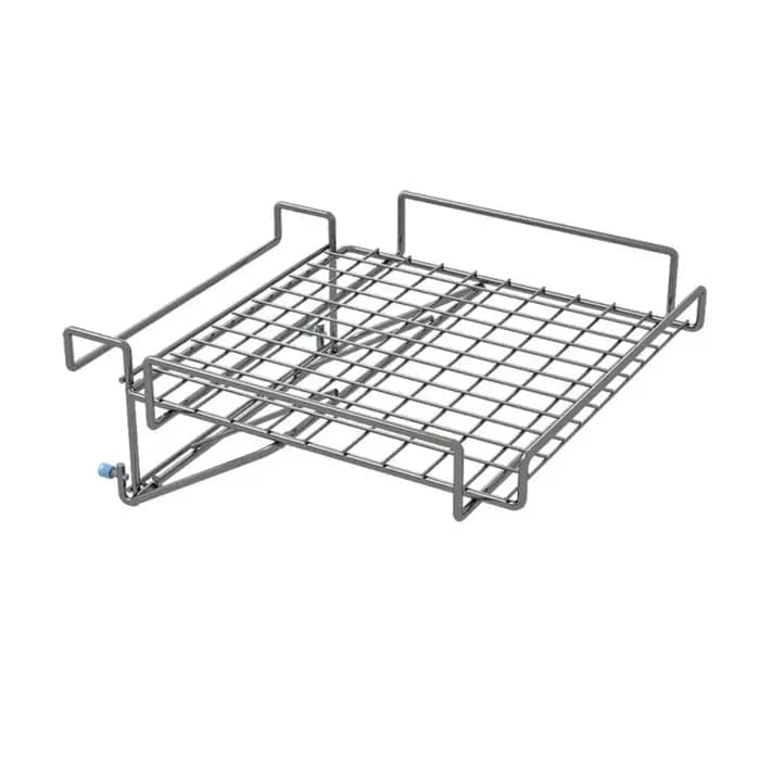 Étagère de rangement pliable en acier inoxydable