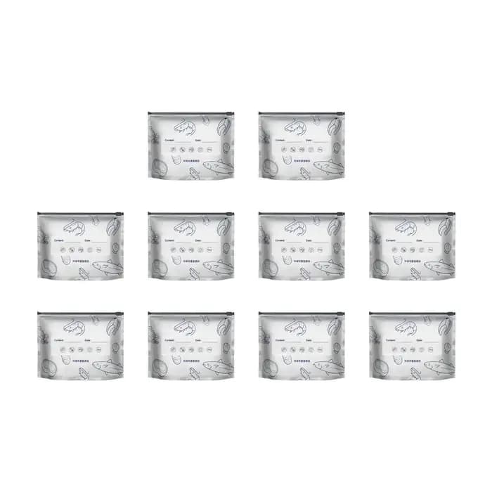 Sacs de conservation en aluminium, organisateurs scellés pour congélateur, emballages alimentaires réutilisables, sacs anti-odeurs pour garde-manger, essentiels de cuisine