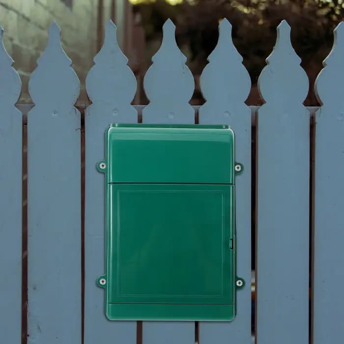 Boîte aux lettres murale en plastique imperméable pour jardin et maison, décoration murale, robuste, légère, style simple