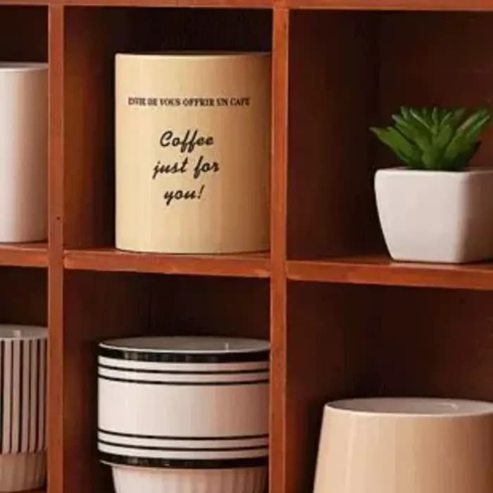 Support de rangement de tasses d'eau en bois massif