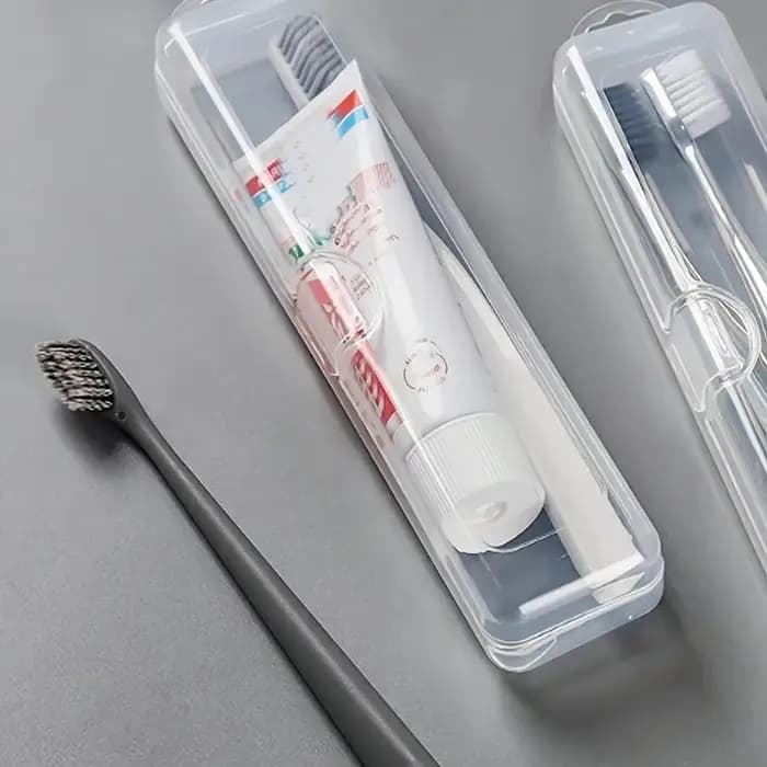 Boîte à brosse à dents transparente