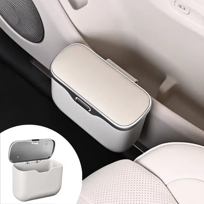 Poubelle de rangement couverte pour voiture