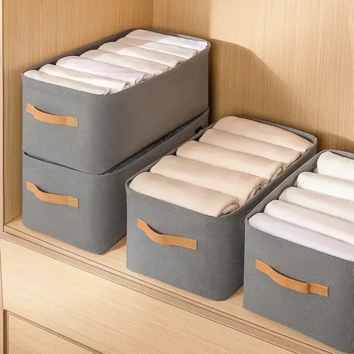 Boîtes de rangement pour armoire en tissu épais