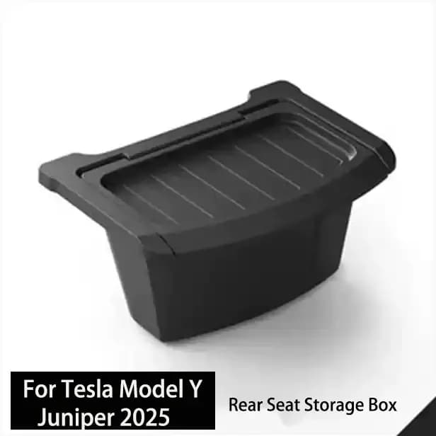 Boîte de rangement pour siège arrière pour Tesla Model Y Juniper 2025, organisateur de console centr